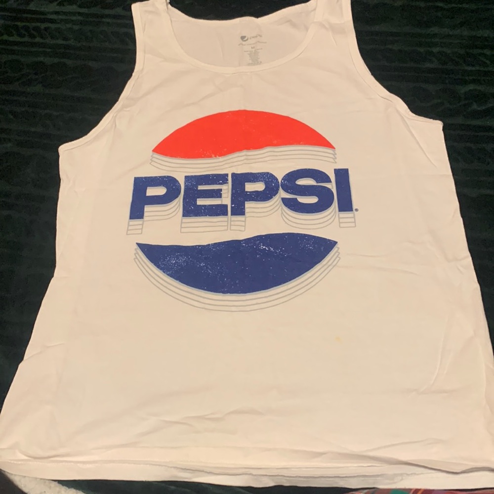 Pepsi brand, a tank top, and a medium